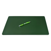 Dark Green Leather Conference Table Pad, 17 x 14